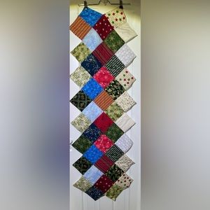 Christmas Zigzag Table Runner Handcrafted